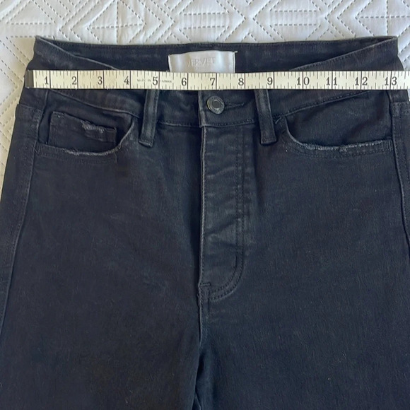 VERVET Blue High Waist Straight Leg Button Up Jeans Size 26 - Picture 4 of 10